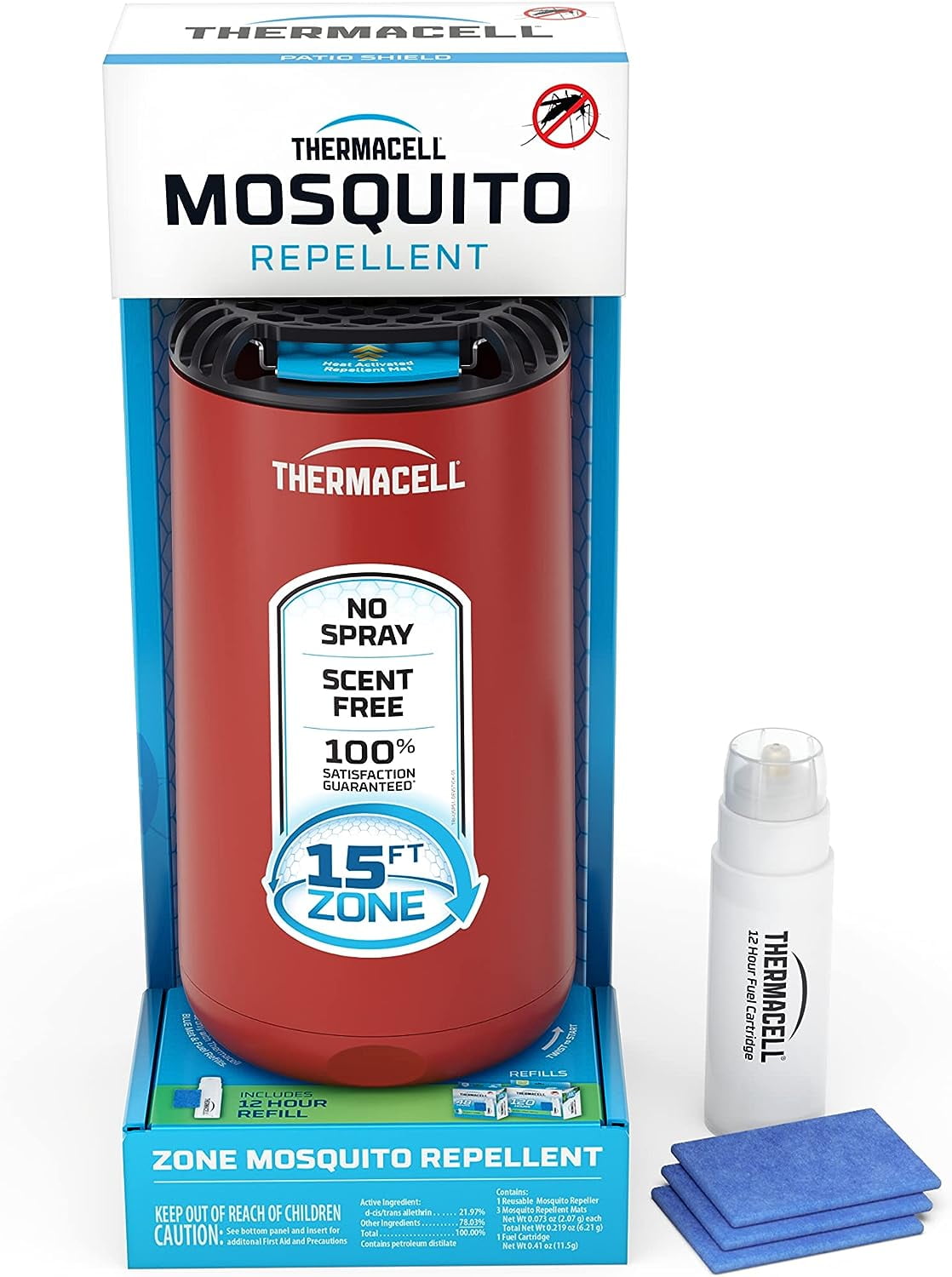 Thermacell Patio Shield Mosquito Repeller; Highly Effective Mosquito