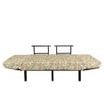 thumbnail image 3 of Beach Futon Couch, Summer Vacation on an Exotic Island Pattern with Retro Style Woman Fashion Elements, Daybed with Metal Frame Upholstered Sofa for Living Dorm, Loveseat, Multicolor, by Ambesonne, 3 of 4