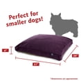 thumbnail image 3 of Majestic Pet | Villa Velvet Shredded Memory Foam Rectangle Pet Bed For Dogs, Removable Cover, Aubergine, Small, 3 of 3