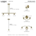 thumbnail image 4 of 16932-01 Livex Lighting Moreland - 2 Light Bath Vanity In Transitional Style-7.5 Inches Tall and 15.25 Inches Wide-Antique Brass Finish, 4 of 12