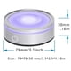 thumbnail image 4 of Led Light Base With Touch Round Colorful Stand Display compatible 3d Crystal Glass Art Silver Concave, 4 of 5