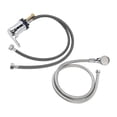 thumbnail image 4 of Shampoo Faucet Sprayer Kit Accessory 23.6in Tap 47.2in Hose Hot Cold Mixer Medium Plated Faucet Replacement Set, 4 of 14