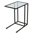 thumbnail image 1 of Patiojoy Plateau à Café Table d'Appoint Table d'Extrémité Meuble Télé pour les Genoux Collation Thé Jouet avec Dessus en Verre Transparent, 1 of 9