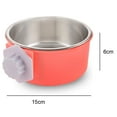 thumbnail image 2 of Cajón para perro, cuenco extraíble de acero inoxidable, alimentador de agua y comida, cuencos, jaula, taza para gallinero, 2 of 5