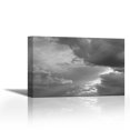 thumbnail image 1 of Luminous Clouds I BW - Contemporary Fine Art Giclee on Canvas Gallery Wrap - wall décor - Art painting - 36 x 24 Inch - Ready to Hang, 1 of 2