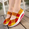 thumbnail image 3 of XIHAHA-zapatos transpirables con agujeros para mujer, Boca de pescado de fondo suave tejido a la moda, zapatos informales con correa elástica, Sandalias cómodas, 3 of 5