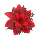 thumbnail image 5 of Flor artificial, decoración de plástico con purpurina, adorno de belleza rojo rojo, 5 of 7