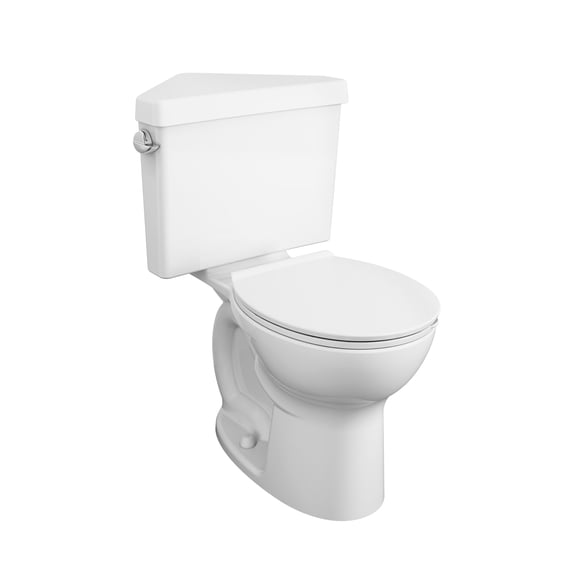 American Standard Triangle Cadet Pro 2 Piece Right Height Round Front Toilet in White