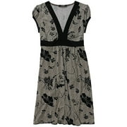 Juniors Floral V-Neck Dress