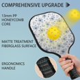thumbnail image 4 of Pickleball Paddles Set,Pioneer Flower Floral Print Pattern Fiberglass Surface Pickleball Racket Set with 2 Indoor Outdoor Pickleball Balls and Pickleball Bag,Pickle-ball Equipment, 4 of 6