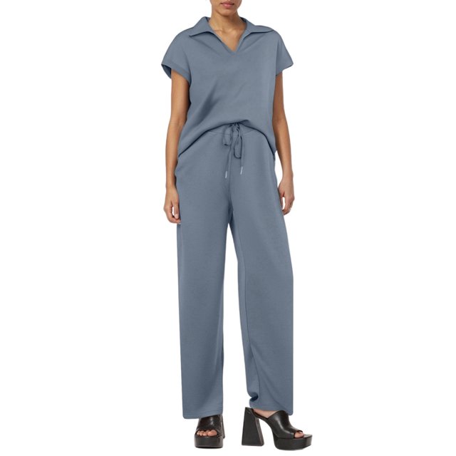 Elegant Women's Trousers Suit - Regular Fit, Spring Versatile Set, Machine Washable for Work & Weekend