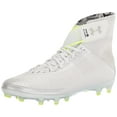 thumbnail image 1 of Under Armour Men's Highlight Mc Football Shoe, White (106)/Metallic Silver, 8.5, 1 of 7