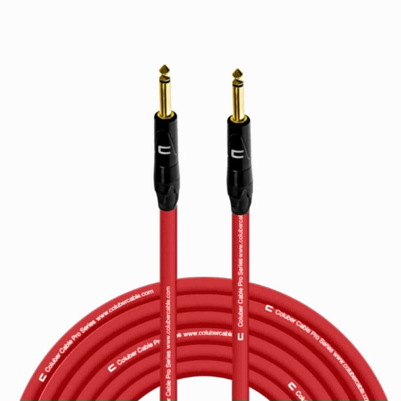 Coluber Cable Male to Male TS 1/4 Cable Pro Audio and Guitar Cord