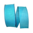 thumbnail image 1 of Reliant Ribbon 92573W-913-40K Everyday Linen Value Wired Edge Ribbon 2-1/2 Inch X 50 Yards Turquoise, 1 of 3