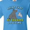 thumbnail image 4 of Inktastic Rhino That My Grandpa Loves Me with Cute Rhinos Youth T-Shirt, 4 of 5