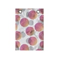 thumbnail image 1 of Modern Hanging Pocket Organizer, Futuristic Memphis Style Abstract Geometric Circles of Dots Avant-garde, Printed Polyester Storage Bag with Pockets, 14" x 20", Coral Pink and Grey, 1 of 2