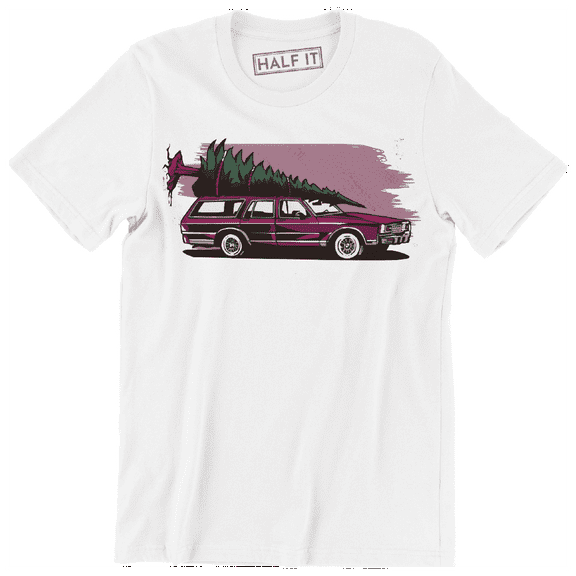 Christmas Car Tree Funny Xmas Holiday Men's Gift T-Shirt