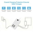 thumbnail image 4 of Chargeur Mural USB à 6 Ports - Station de Charge USB Multiple - Station de Charge USB de Bureau - Concentrateur de Charge Mural USB à 6 Ports Adaptateur de Charge de Bureau Appareils Alimentés par USB, 4 of 7
