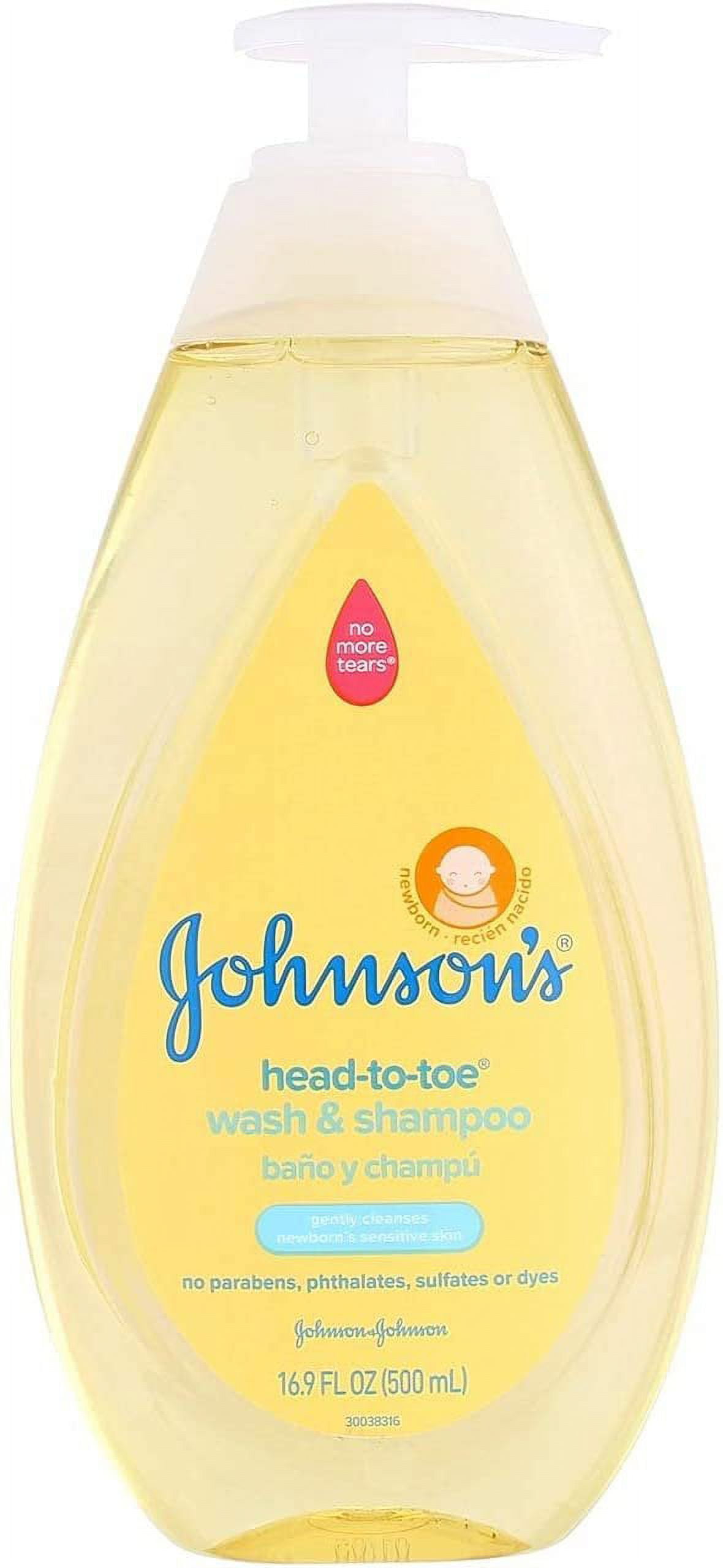 Johnson's Head-To-Toe Tearless Gentle Baby Wash & Shampoo, 16.9 Fl. Oz ...