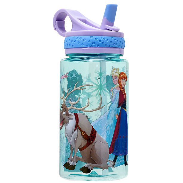 by Zak Disney Frozen Elsa & Olaf Water Bottle with Straw & Bulit In Snack Container Plus Frozen Sandwich Container 