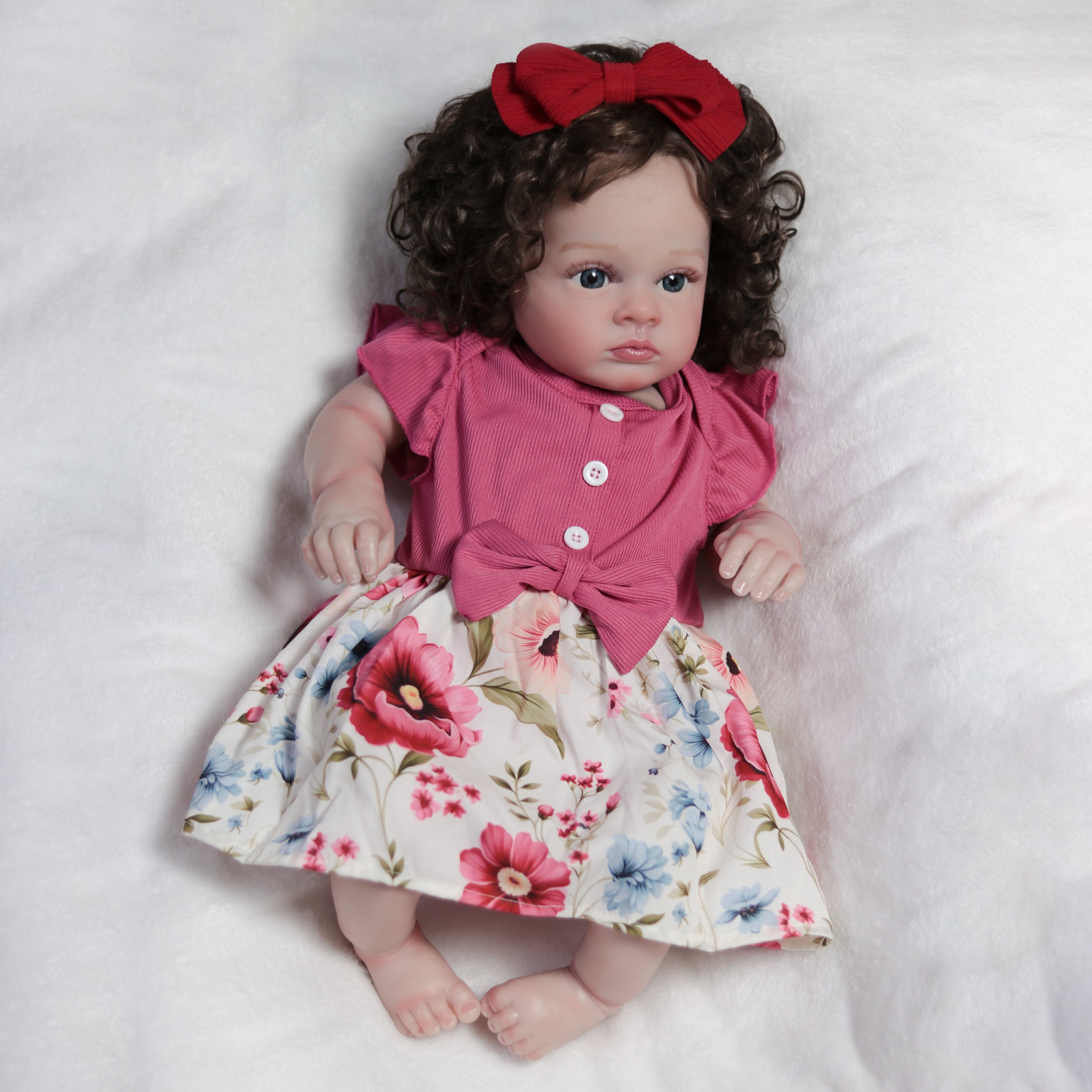 Reborn Baby Doll Vinyl Silicone Realistic Newborn Toddler Girl Doll Handmade Gifts