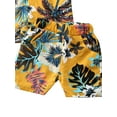 thumbnail image 5 of Toddler Baby Boys Summer Hawaiian Clothes Short Sleeve T Shirts Elastic Shorts Gentleman Holiday Outfit, 5 of 6