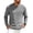 Gray, variant on Bxsruta Mens Long Sleeve Crewneck Shirt Waffle Knit Front Pocket Casual Tee Vacation Beach Top