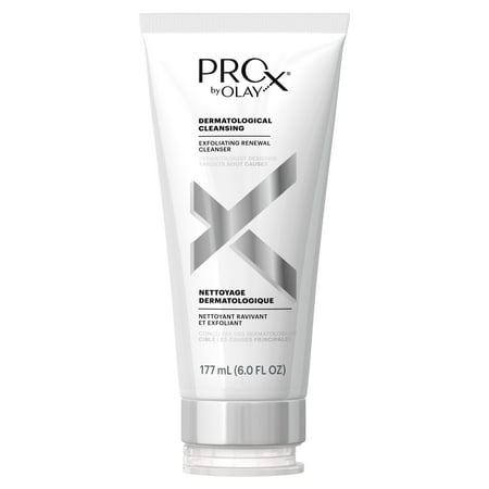ProX By Olay Dermatological Anti-Aging Exfoliating Renewal Facial Cleanser, 6 fl (Best Anti Aging Facial Cleanser 2019)