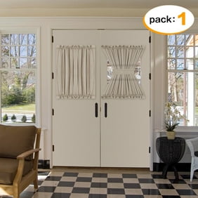 Luxurious Batiste Semi Sheer French Door Curtain Panel With