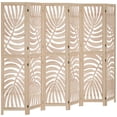 thumbnail image 1 of HOMCOM 6 Panel Room Divider, Detachable Privacy Screens, Natural Wood, 1 of 10