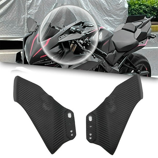 Motorcycle Fairing Front Aerodynamic Winglets Carbon Fiber Windshield