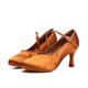 thumbnail image 1 of XIHAHA-zapatos de Baile Estándar para mujer, calzado de satén tostado fresco, tacón alto, suela suave, Moderno, 1 of 5