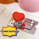 thumbnail image 3 of Tapa de cerámica con forma de corazón para el botón de descarga del inodoro | Accesorio decorativo para baño | Adhesivo de fácil aplicación para manijas de inodoro, puertas y cajones, 3 of 3