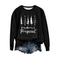 thumbnail image 2 of EGNMCR Chandail en Molleton de Noël Col Rond Imprimé Ample Manches Longues Sans Capuche, 2 of 4