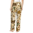 thumbnail image 3 of Xecao Wild West Cowboy Women's Straight Lounge Pajama Pants: The Epitome of Relaxed Sleepwear, 3 of 9
