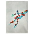 thumbnail image 1 of Betsy Drake GT657 Rouge Bourgeons & Oiseaux Serviette d'Invité - 20 x 20 Po., 1 of 1
