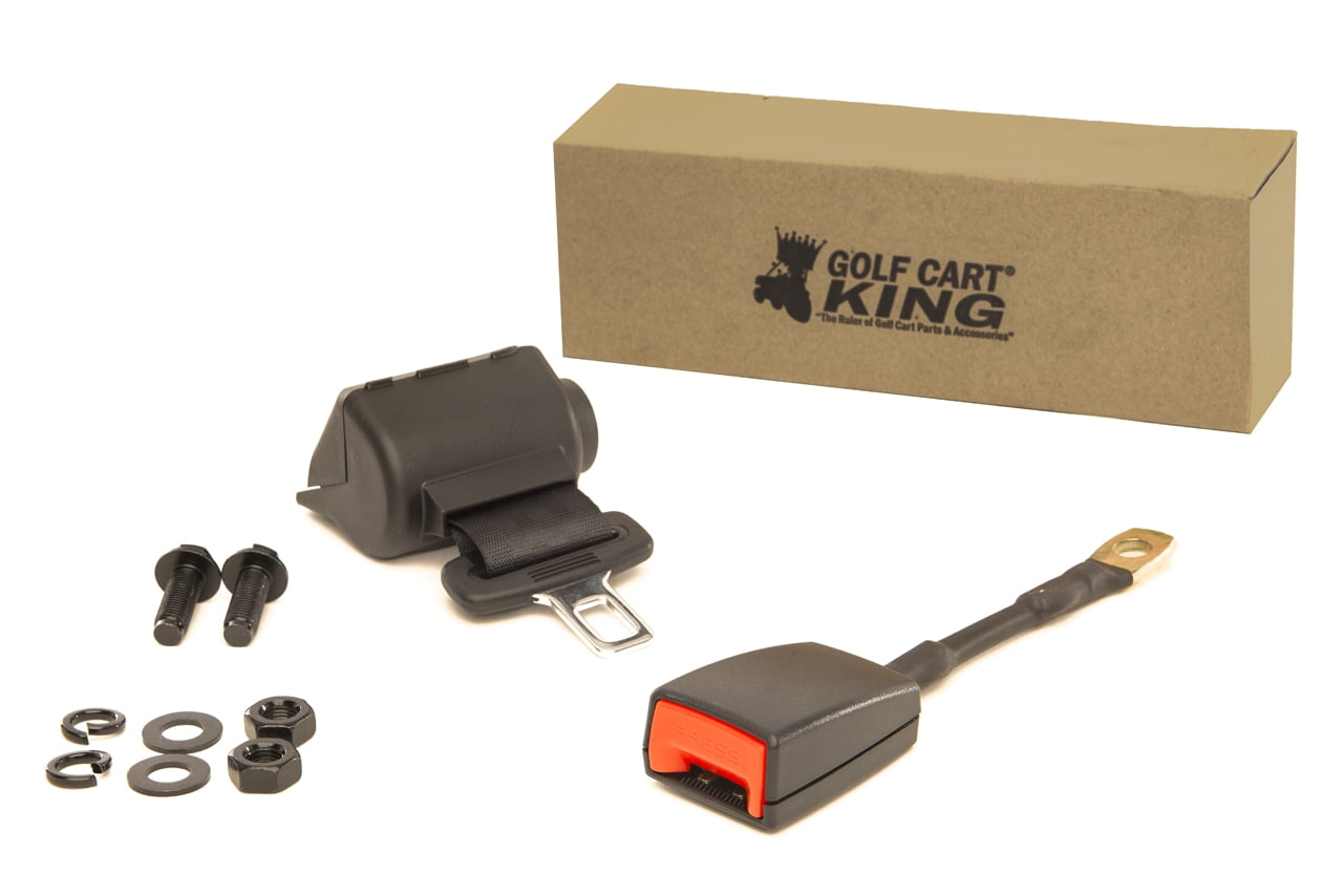 (1) Golf Cart Retractable Seat Belt Kit for Club Car, Yamaha, EZGO, and