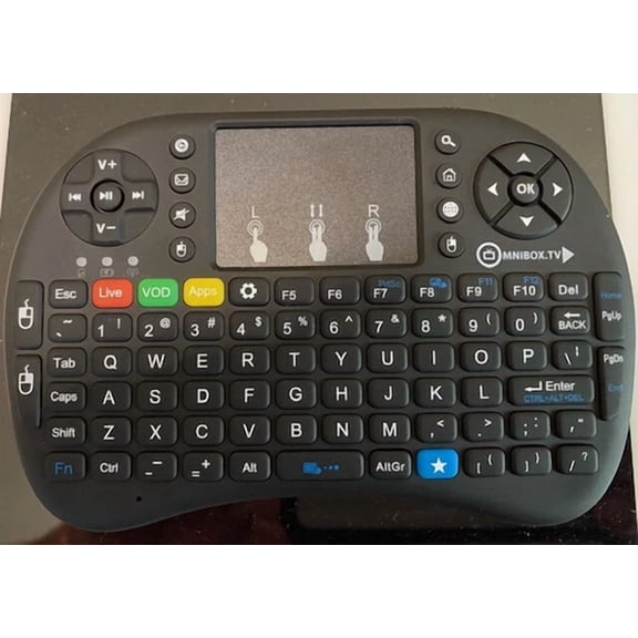 BUTTERFLY- 2.4Ghz Wireless 92 Quick Keys Mini Keyboard Touchpad For Pc Android Xbox 360 New