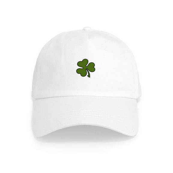 CafePress - Three Leaf Clover - Adjustable 100% Brushed Unisex Casual Cotton Baseball Cap, Beige, 1
