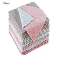 thumbnail image 1 of 20 piezas paño de cocina de 2 caras, paños de cocina de secado rápido, paño de cocina de terciopelo Coral súper absorbente, Color aleatorio Suministros de limpieza para el hogar 16*27 CM Inteprter HA001473-01, 1 of 1