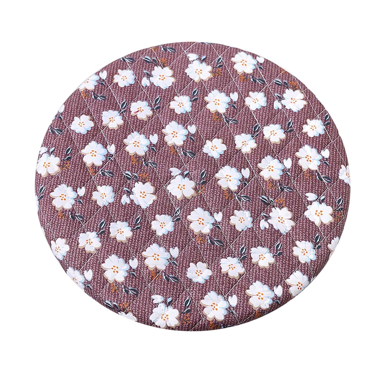 Heiheiup Bar Stool Cushion Texture Stool Cover Round Upholstered Bar