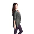 thumbnail image 2 of 24/7 Apparel Women's 3/4-Sleeve Open Shrug, 2 of 3