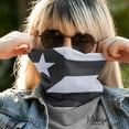 thumbnail image 3 of Motique Accessories Large Cotton Bandanas - Puerto Rican Flag- Black and White for Adult Unisex, 3 of 6