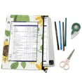 thumbnail image 5 of Lovely Turtles Sunflowers and Leaves 3-Ring Binder Pouches A4 Size Zipper Pocket File Storage 2 Packs, 5 of 6