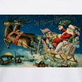 thumbnail image 3 of CafePress - Vintage Santa Sleigh T Shirt - Womens Cotton V-Neck T-shirt, 3 of 4