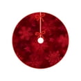 thumbnail image 2 of BiFandian Christmas Tree Skirt, 24 Inch Polyester Holiday Decoration for Indoor Party Display, Christmas Decorations Indoor Outdoor Tree Base Cover Accent for Home, Living Room, Fireplace, 2 of 6