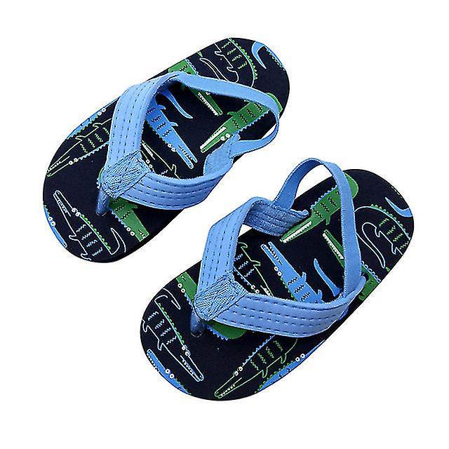 Children Slippers Flip-flops Summer Casual Sandals For Boys And GirlsBlue23