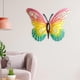 thumbnail image 4 of Esculturas colgantes de mariposas para decorar paredes, figuras decorativas, arte de pared para parques. rosa amarillo azul, 4 of 8