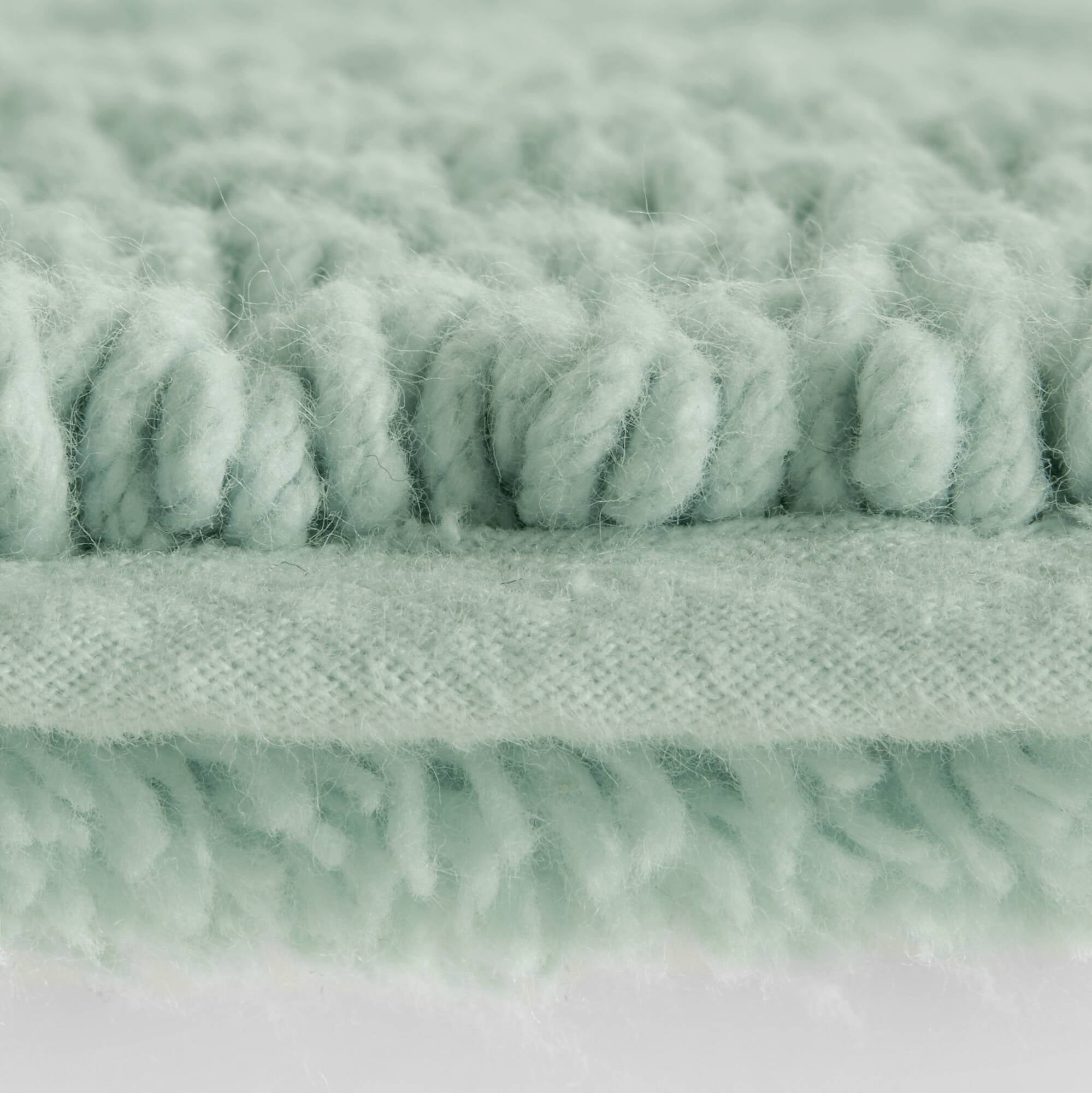 100% Cotton Tufted 3000 GSM Reversible Bath Rug 24x60" Green Ultra Plush Dense Machine Washable Long Bathroom Rug Runner