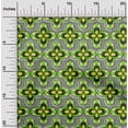 thumbnail image 2 of oneOone Polyester Spandex Green Fabric African Sewing Craft Projects Fabric Prints by Yard 56 Inch Wide, 2 of 4